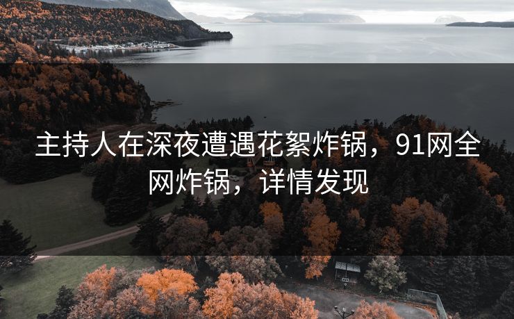 主持人在深夜遭遇花絮炸锅,91网全网炸锅,详情发现 主持人在深夜遭遇花絮炸锅,91网全网炸锅,详情发现